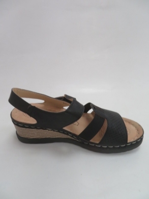 Sandały damskie na koturnie (36-41) 0-9 BLACK