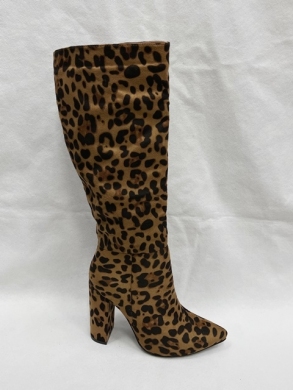 Kozaki damskie ocieplane na obcasie (36-41) NC1299 LEOPARD