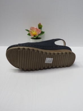 Sandały damskie na koturnie (36-41) 7AA231 NAVY/SILVER