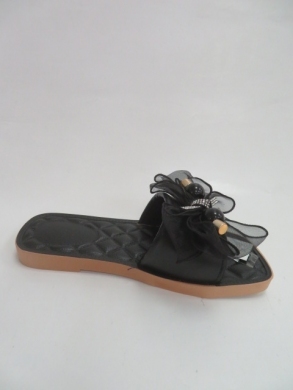 Klapki damskie na płaskim (36-41) S176 BLACK