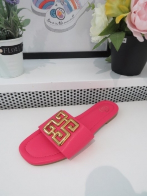 Klapki damskie na płaskim (36-41) GG62 FUSIA