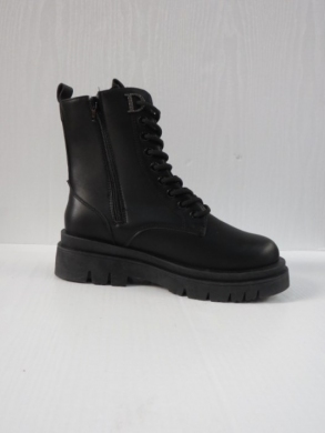 Botki damskie ocieplane na płaskim (36-41) MB156-1 BLACK