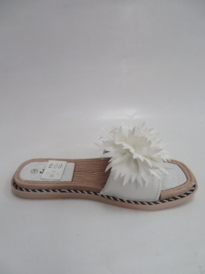 Klapki damskie na płaskim (36-41) LS118 WHITE