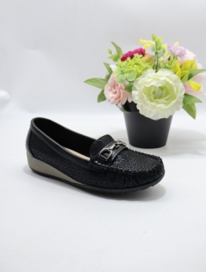 Mokasyny damskie na koturnie (36-41) YEHJ-230 BLACK