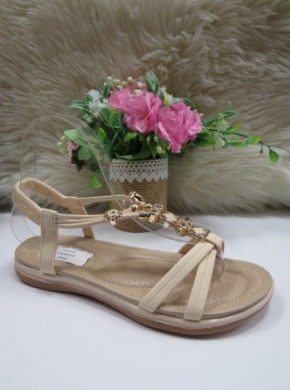 Sandały damskie na płaskim (36-40) Z-8 BEIGE