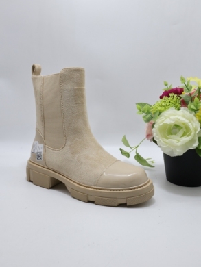 Botki damskie na płaskim (36-41) A798 BEIGE