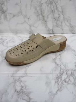 Klapki damskie na koturnie (39-43) DJ6-13 KHAKI