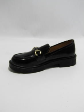 Mokasyny damskie na płaskim (36-41) F001 BLACK