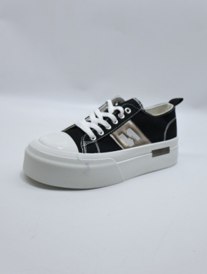 Trampki damskie na płaskim (36-41) LY100 BLACK