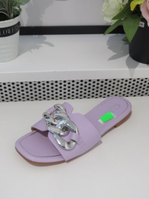 Klapki damskie na płaskim (36-41) 55-116 PURPLE