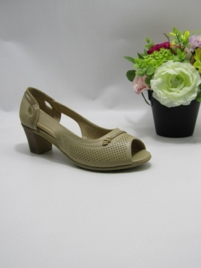 Sandały damskie na obcasie (36-41) 70923 BEIGE