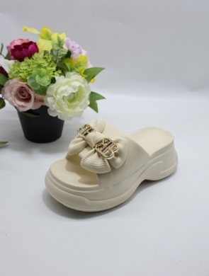 Klapki damskie na płaskim (36-41) 5223 BEIGE