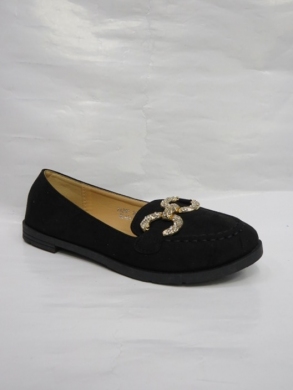 Mokasyny damskie na płaskim (36-41) ZA25 BLACK