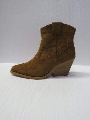 Botki damskie na obcasie (36-41) 5587 CAMEL