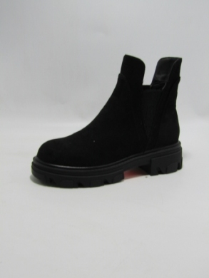 Botki damskie na płaskim (36-41) D-59V BLACK