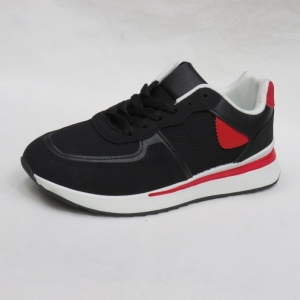 Buty sportowe damskie na płaskim (36-41) 6077 BLACK