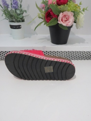 Klapki damskie na koturnie (36-41) 6061-2 PEACH
