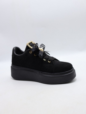 Buty sportowe damskie na płaskim (36-41) GA8813 BLACK