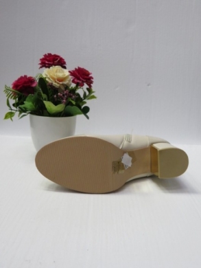 Botki damskie ocieplane na obcasie (36-41) 782-1 BEIGE