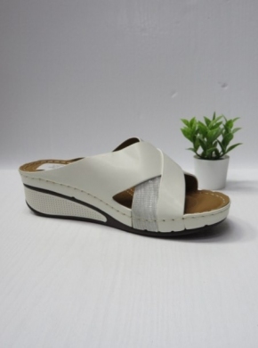 Klapki damskie na koturnie (36-41) 0-743 WHITE