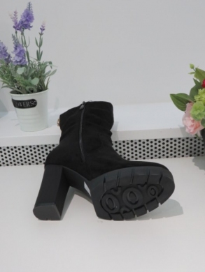 Botki damskie ocieplane na obcasie (36-41) HB-90 BLACK