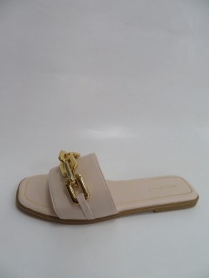Klapki damskie na płaskim (36-41) 2338 BEIGE