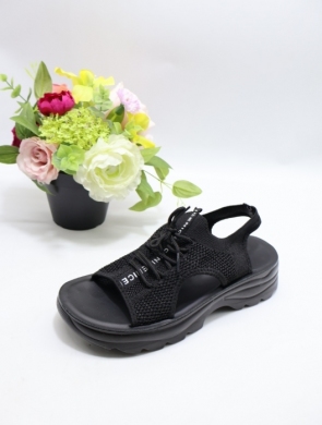 Sandały damskie na płaskim (36-41) 0182-1 BLACK