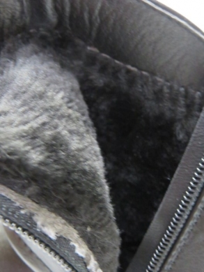 Botki damskie ocieplane na obcasie (36-41) NZ08 BLACK