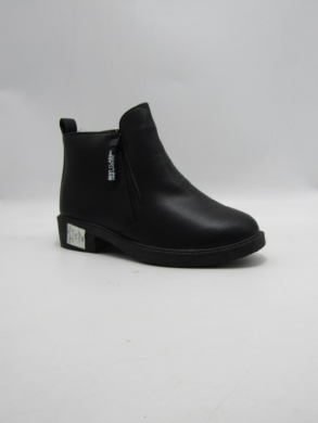 Botki damskie ocieplane na płaskim (36-41) 81307-1 BLACK