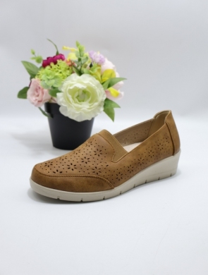 Półbuty damskie na koturnie (36-41) 0664 BROWN