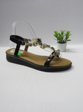 Sandały damskie na płaskim (36-41) 22-04 BLACK