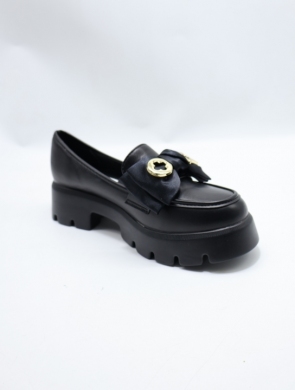 Mokasyny damskie na płaskim (36-41) H8-520 BLACK