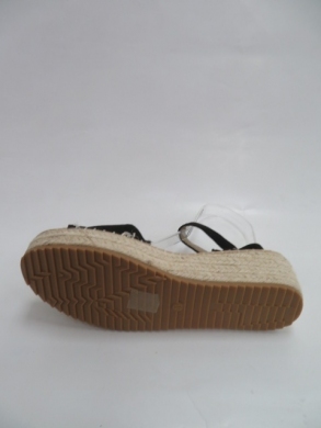 Sandały damskie na koturnie (36-41) QR002 BLACK