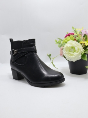 Botki damskie ocieplane na obcasie (36-41) J-108 BLACK