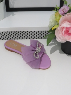 Klapki damskie na płaskim (36-41) 5066 PURPLE
