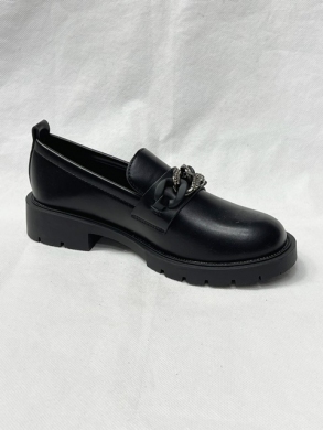 Mokasyny damskie na płaskim (36-41) 3232 BLACK