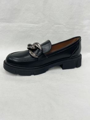 Mokasyny damskie na płaskim (36-41) W-205 BLACK