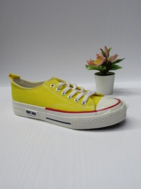 Trampki damskie na płaskim (36-41) 8806-SP YELLOW
