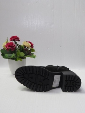 Botki damskie ocieplane na obcasie (36-41) 5691 BLACK