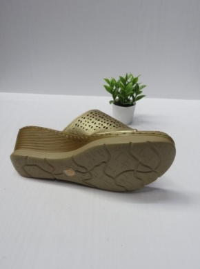 Klapki damskie na koturnie (36-40) 4010 GOLD
