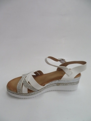 Sandały damskie na koturnie (36-41) AJX-319 WHITE