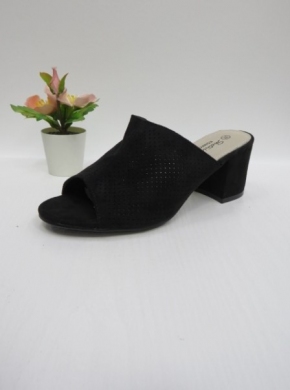 Klapki damskie na obcasie (36-40) 0650 BLACK