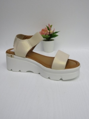 Sandały damskie na koturnie (36-41) 0-42 BEIGE