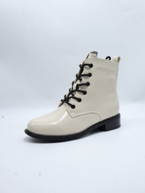 Botki damskie ocieplane na płaskim (36-41) SA3151-21 BEIGE