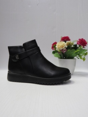 Botki damskie ocieplane na płaskim (36-41) X57-6 BLACK