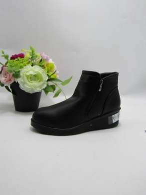 Botki damskie ocieplane na koturnie (37-42) X23-1 BLACK