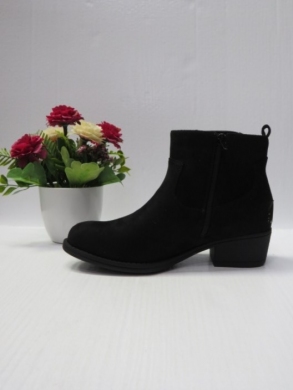 Botki damskie ocieplane na obcasie (36-41) 905-1 BLACK