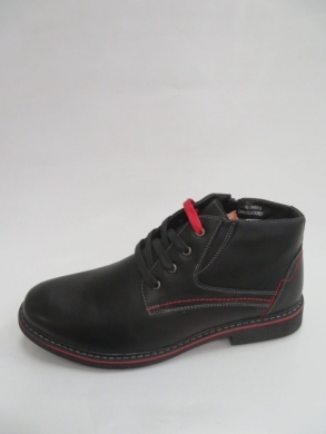 Botki męskie ocieplane (41-46) 919 BLACK/RED