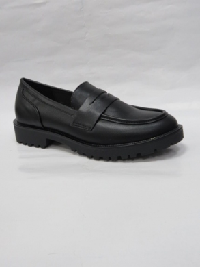Mokasyny damskie na płaskim (36-41) 0-633 BLACK
