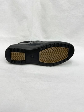 Botki damskie ocieplane na płaskim (36-42) 7102-1 BLACK